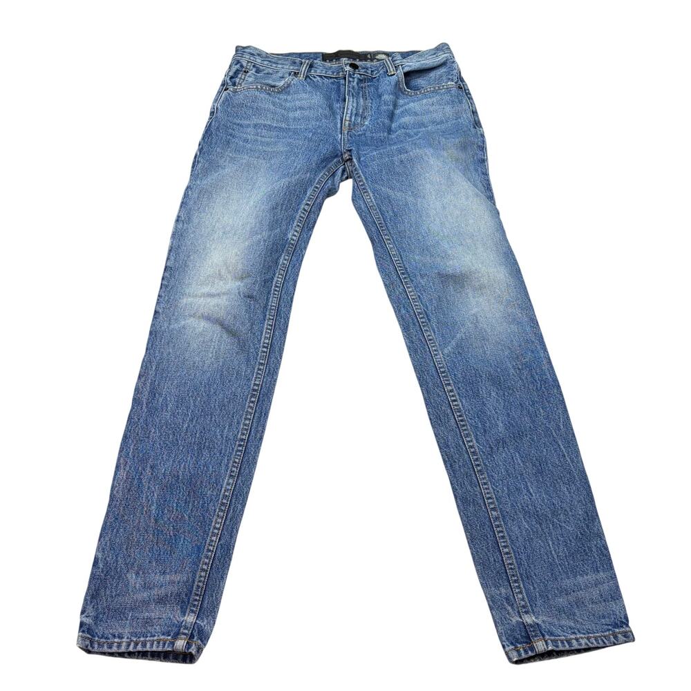 Denim X Alexander Wang med wash mid rise skinny jeans. Size 28. designer jeans